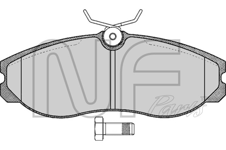 NF PARTS Комплект тормозных колодок, дисковый тормоз NF0016651